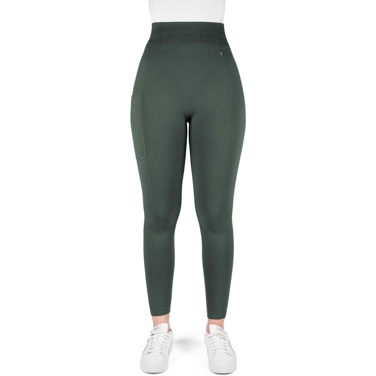 EQUITHÈME Reitleggings Acacia Full Grip Khaki