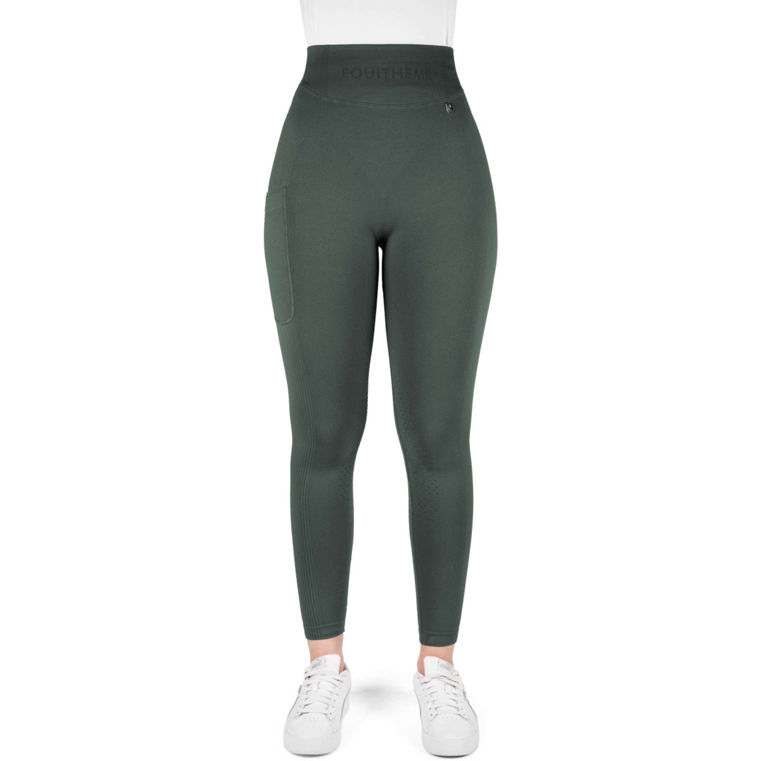 EQUITHÈME Reitleggings Acacia Full Grip Khaki EQUITHÈME Reitleggings Acacia Full Grip Khaki