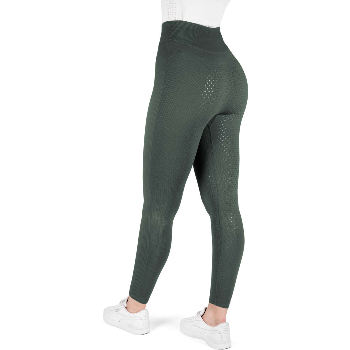 EQUITHÈME Reitleggings Acacia Full Grip Khaki
