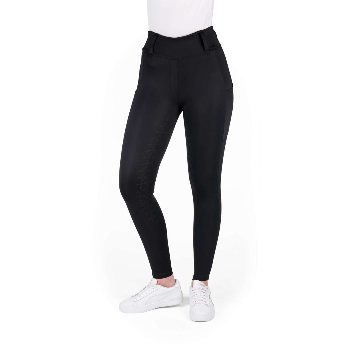 EQUITHÈME Reitleggings Alize Full Grip Schwarz