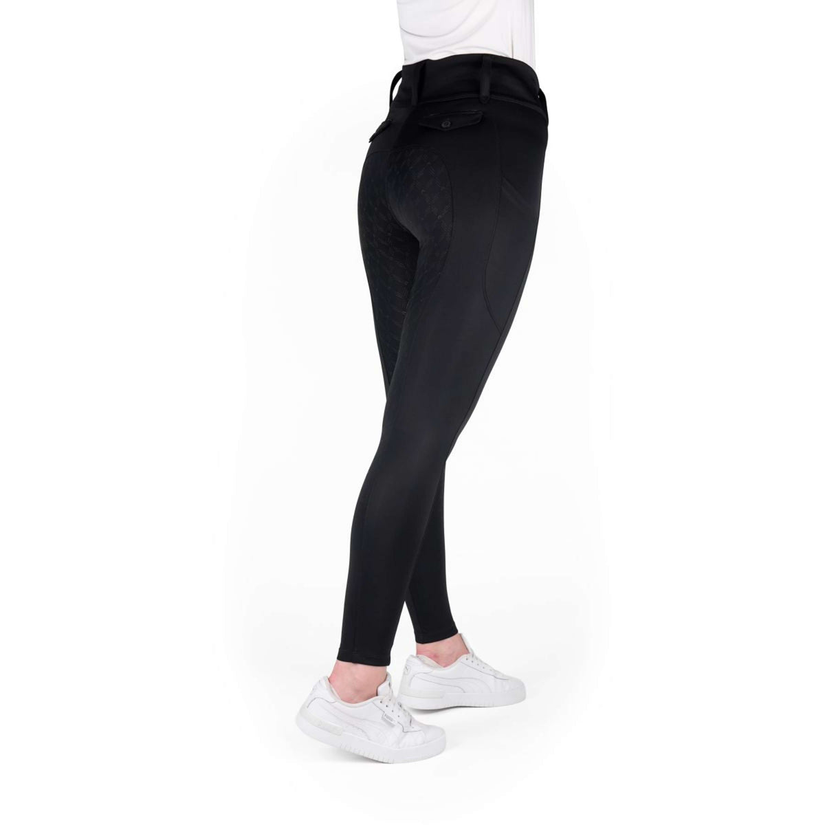EQUITHÈME Reitleggings Alize Full Grip Schwarz