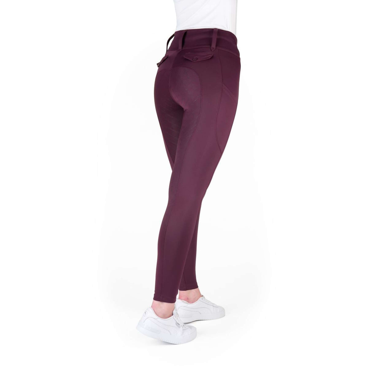 EQUITHÈME Reitleggings Alize Full Grip Violett