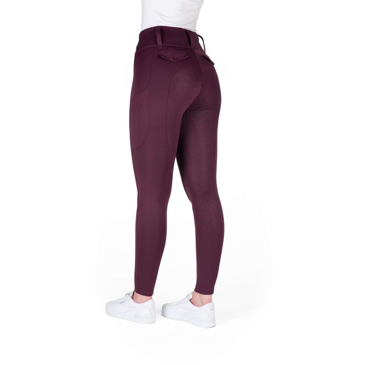 EQUITHÈME Reitleggings Alize Full Grip Violett