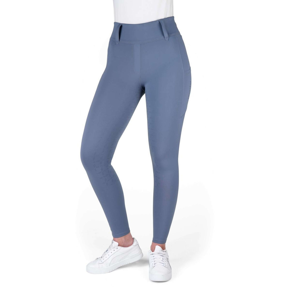 EQUITHÈME Reitleggings Alize Full Grip Grau