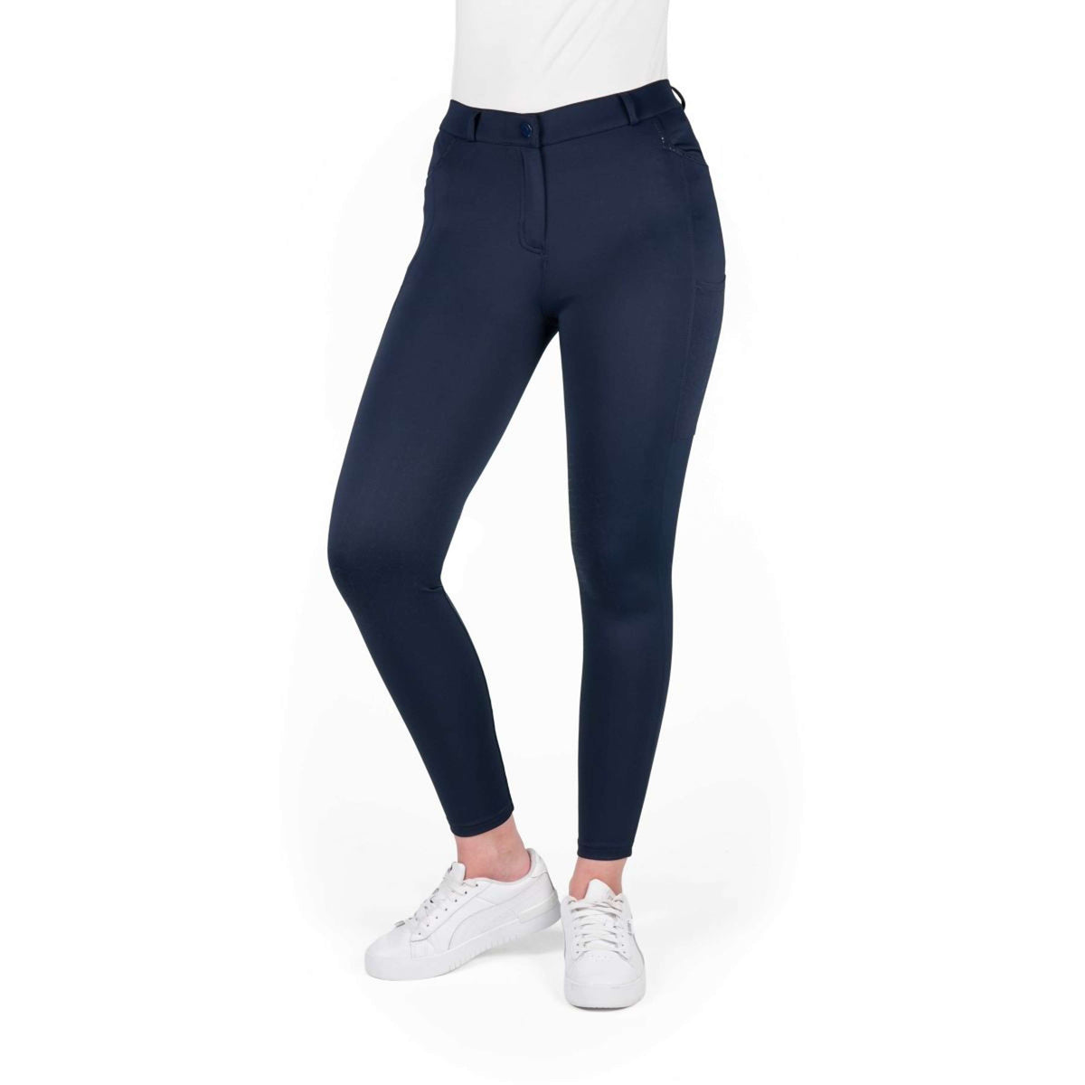 EQUITHÈME Reithose Capucine Full Grip Navy