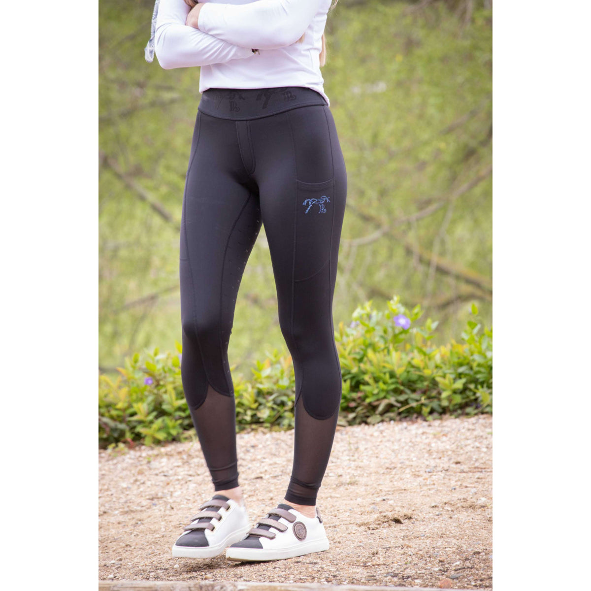 Pénélope Reitleggings Delphe Full Grip Schwarz
