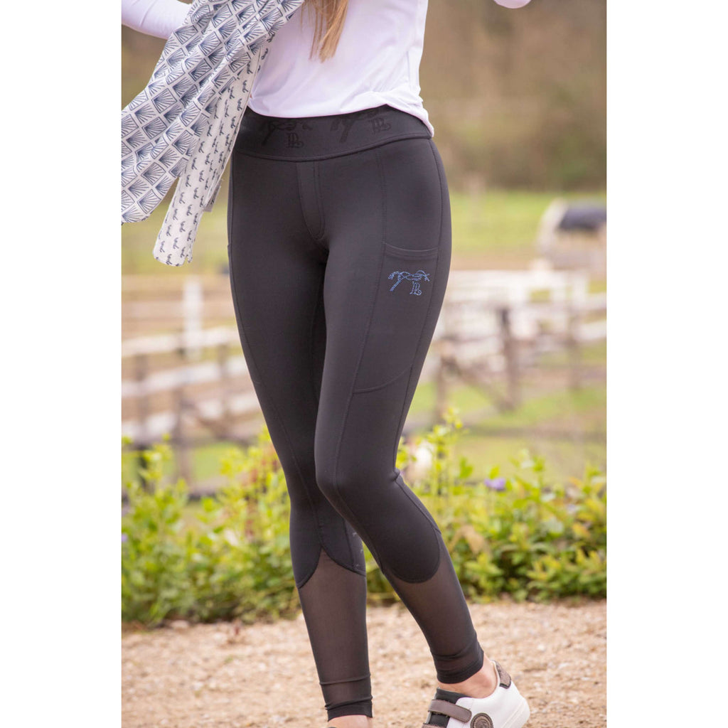 Pénélope Reitleggings Delphe Full Grip Schwarz