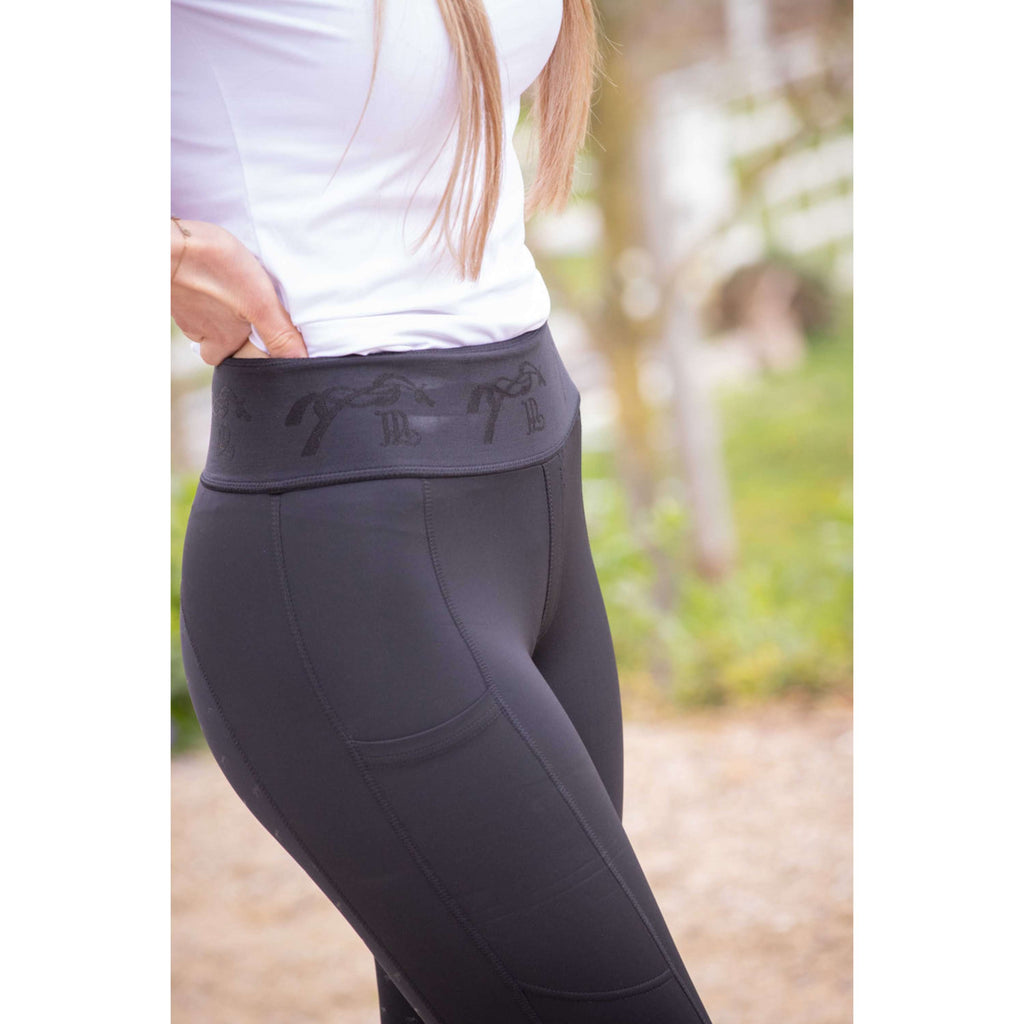 Pénélope Reitleggings Delphe Full Grip Schwarz