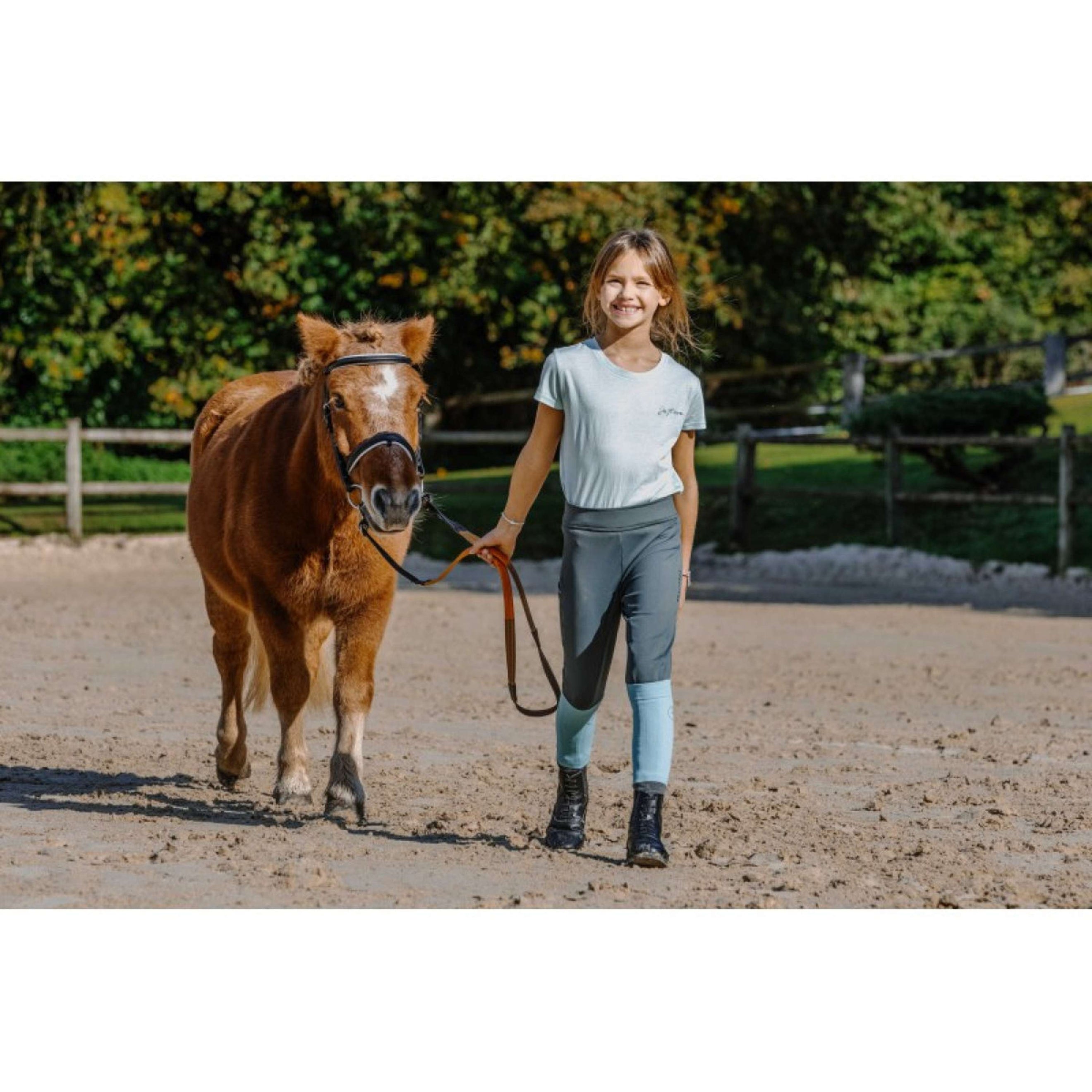 EQUITHÈME Reitleggings Birdy Kids Full Grip Khaki EQUITHÈME Reitleggings Birdy Kids Full Grip Khaki