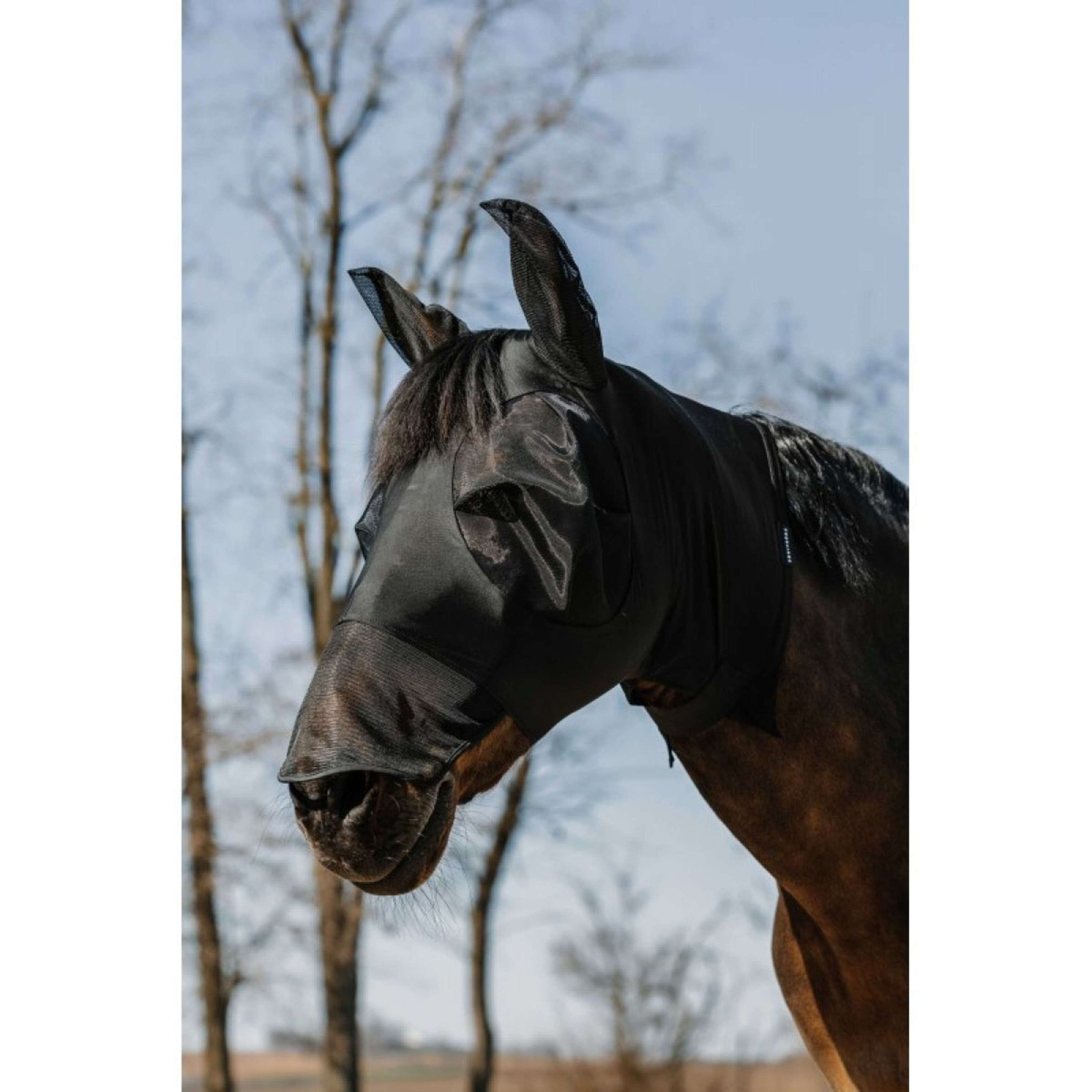 EQUITHÈME Fliegenmaske Hood mit UV-Schutz Schwarz EQUITHÈME Fliegenmaske Hood mit UV-Schutz Schwarz