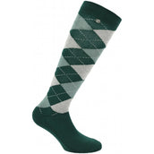 EQUITHÈME Socken Argyle Kaki/Grey
