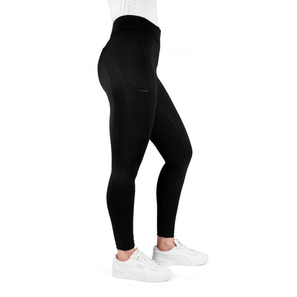 EQUITHÈME Reitleggings Birdy Full Grip Schwarz