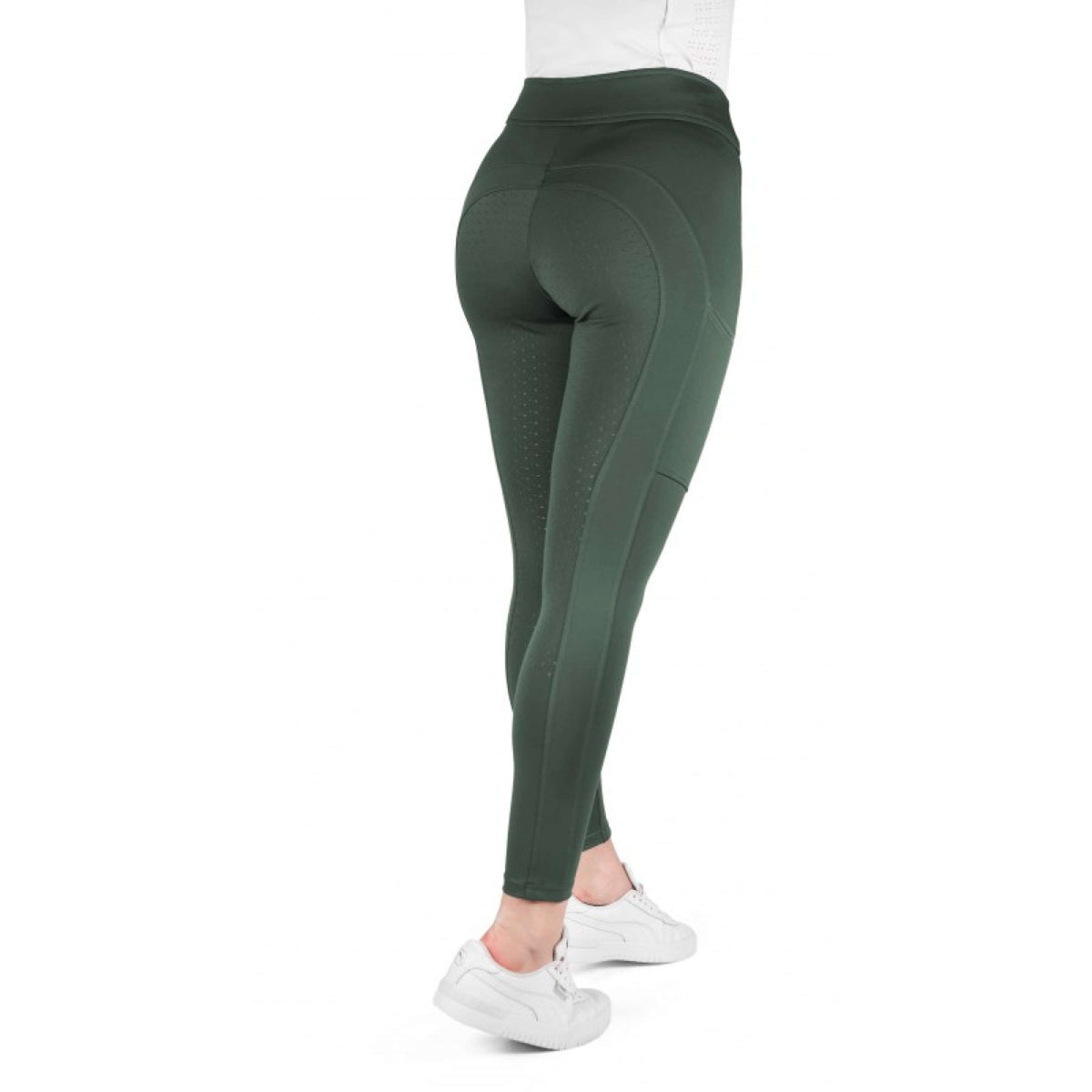 EQUITHÈME Reitleggings Birdy Full Grip Khaki