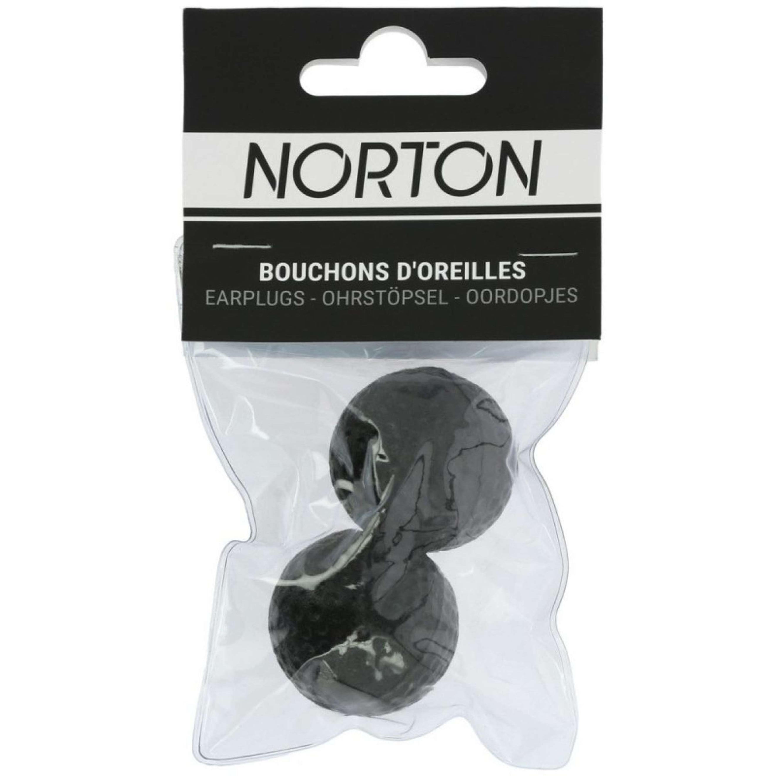 Norton Ohrstöpsel Horse per Paar Schwarz Norton Ohrstöpsel Horse per Paar Schwarz