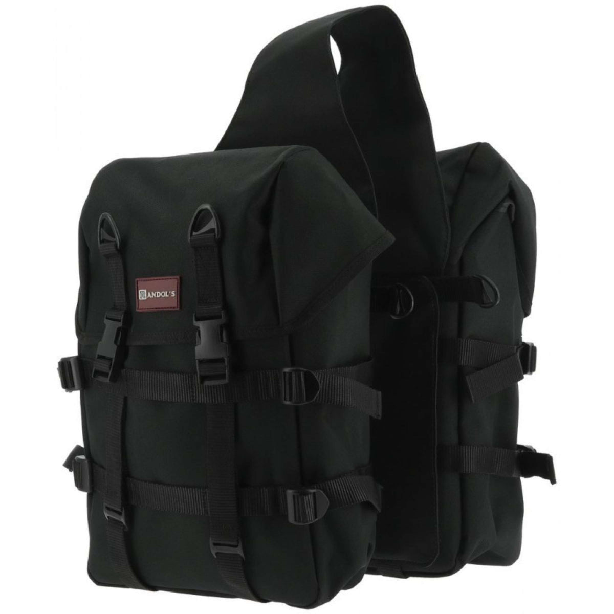 Randol's Doppelte Satteltasche Adventure Schwarz