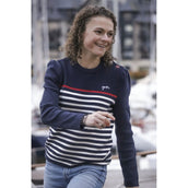 Pénélope Pullover Maelle Marine/Ecru/Rot