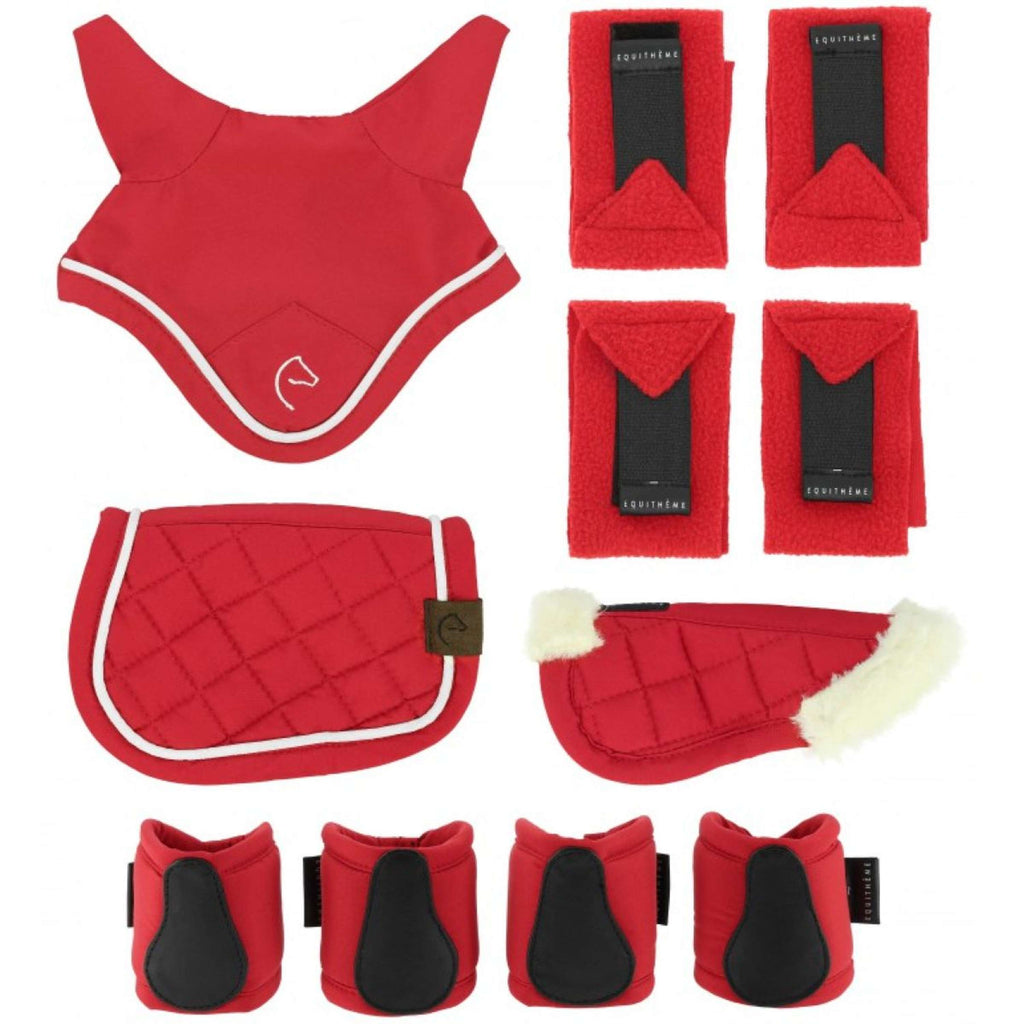 EQUITHÈME Pony Academy Zubehörset Mini Rot
