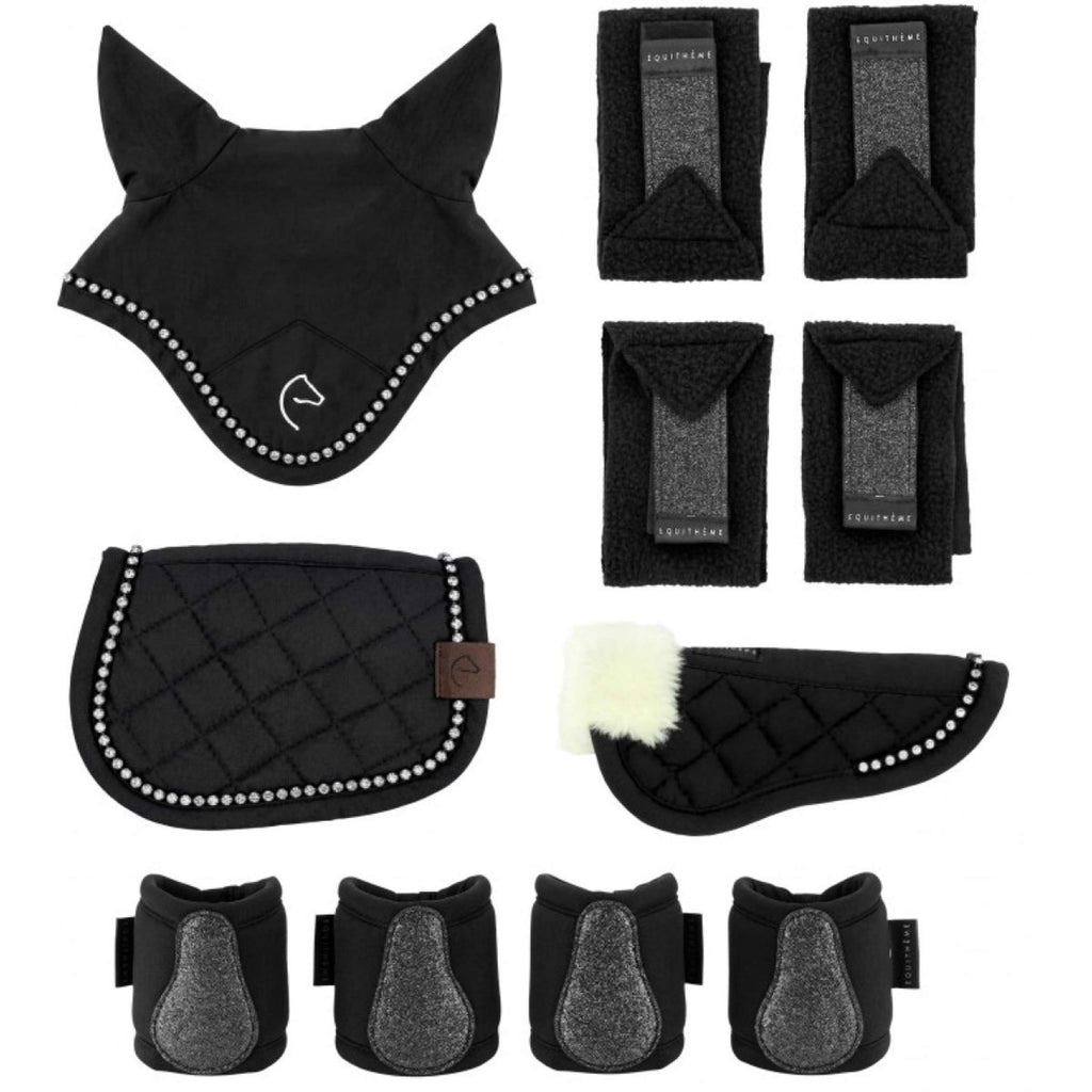 EQUITHÈME Zubehörset Mini Pony Academy Schwarz Glitzer