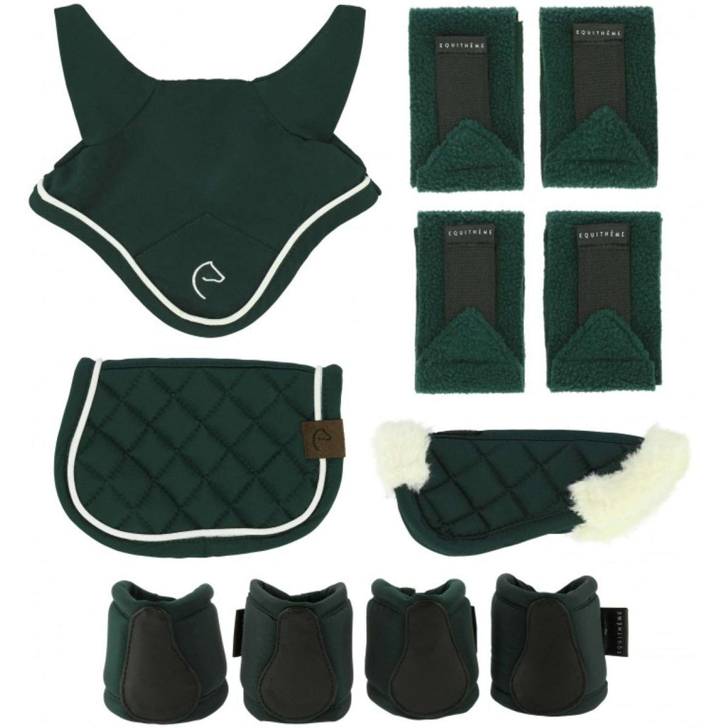 EQUITHÈME Pony Academy Zubehörset Mini Dunkel grün