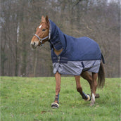 EQUITHÈME Turnout Rug Tyrex Combo 600D 0g Marine/Grau