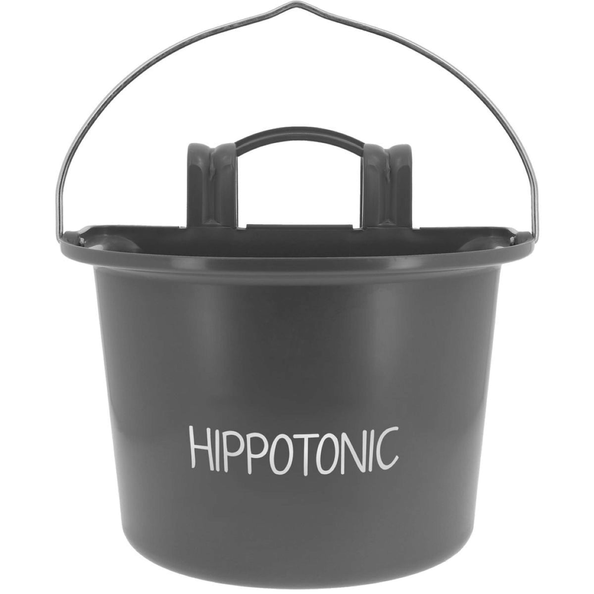 Hippotonic Futtertrog mit Henkel Dunkelgrau