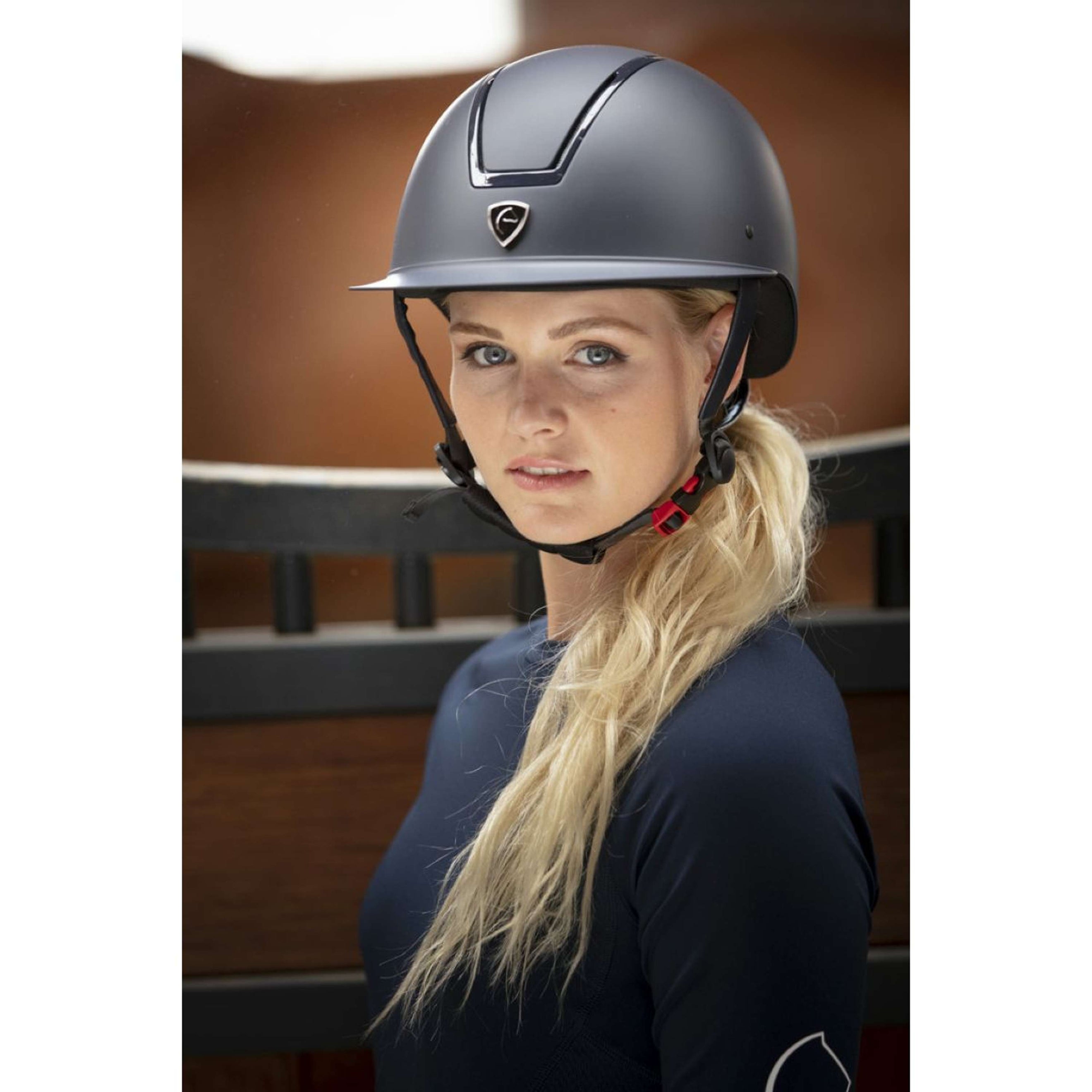 EQUITHÈME Reithelm Glint Mat Blau/Blau EQUITHÈME Reithelm Glint Mat Blau/Blau
