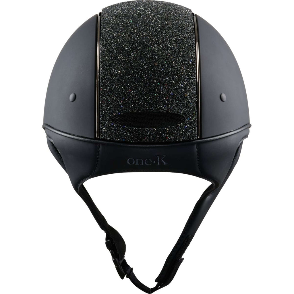 OneK Reithelm Defender Mat Glitzer Schwarz