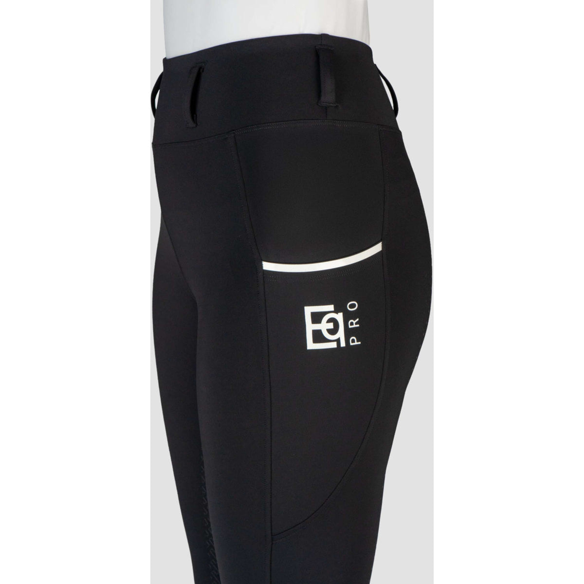 EQPRO Reitleggings Sofia Full Grip Schwarz