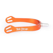 Tech Stirrups Knopfsporen Verona Long Tips Orange