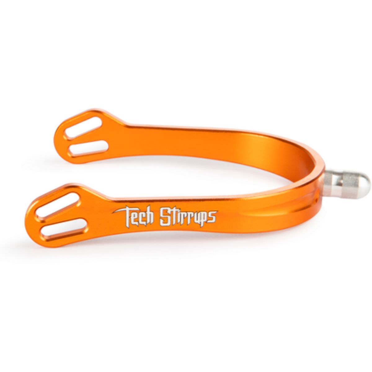 Tech Stirrups Knopfsporen Verona Short Tips Orange