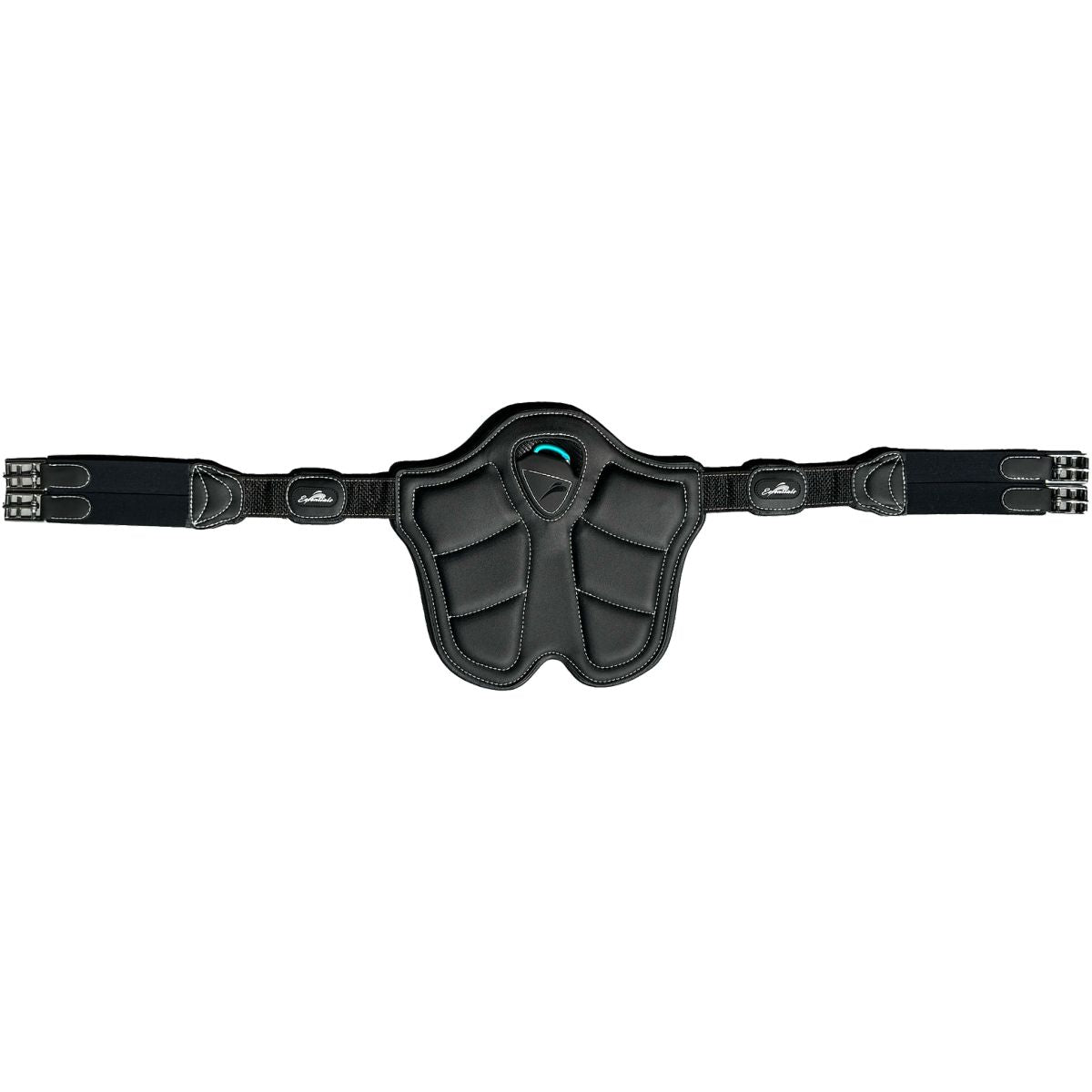 eQuick Spring Sattelgurt Skyride Fluffy Schwarz