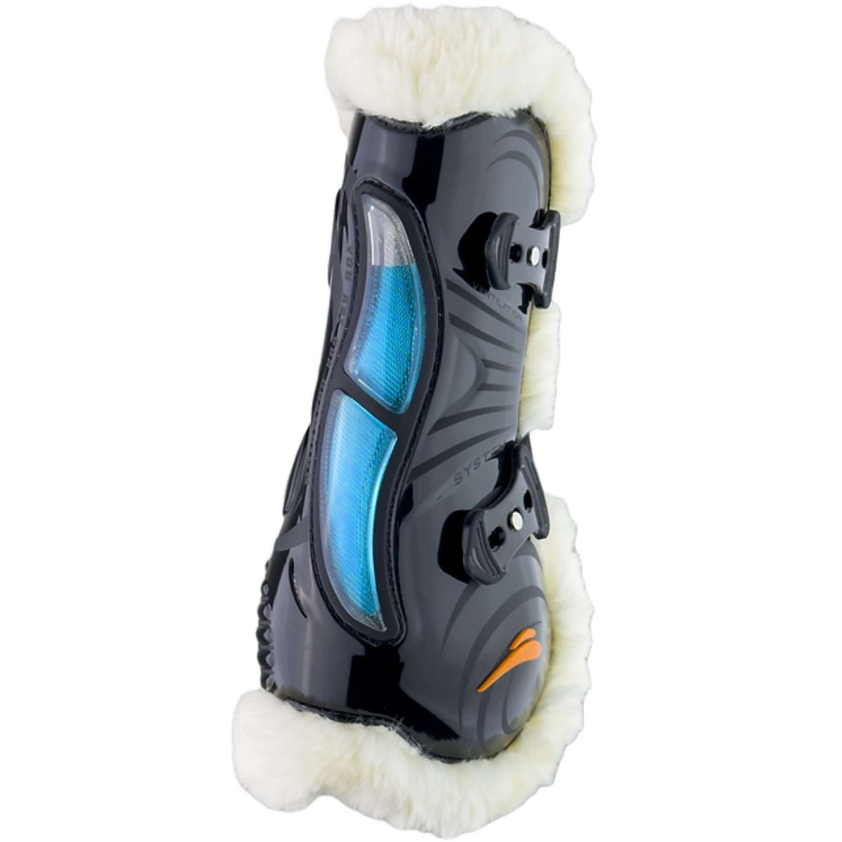 eQuick Gamaschen Airshock Fluffy Schwarz