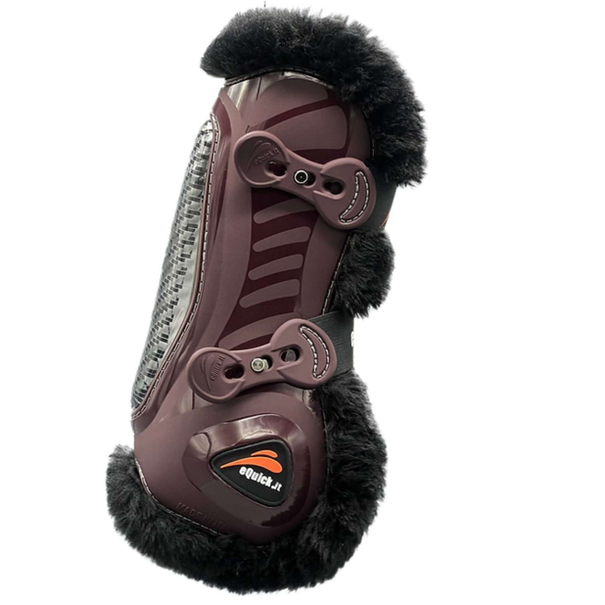 eQuick Gamaschen Carbon Shock Fluffy Braun