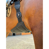 eQuick Spring Sattelgurt Skyride Fluffy Schwarz