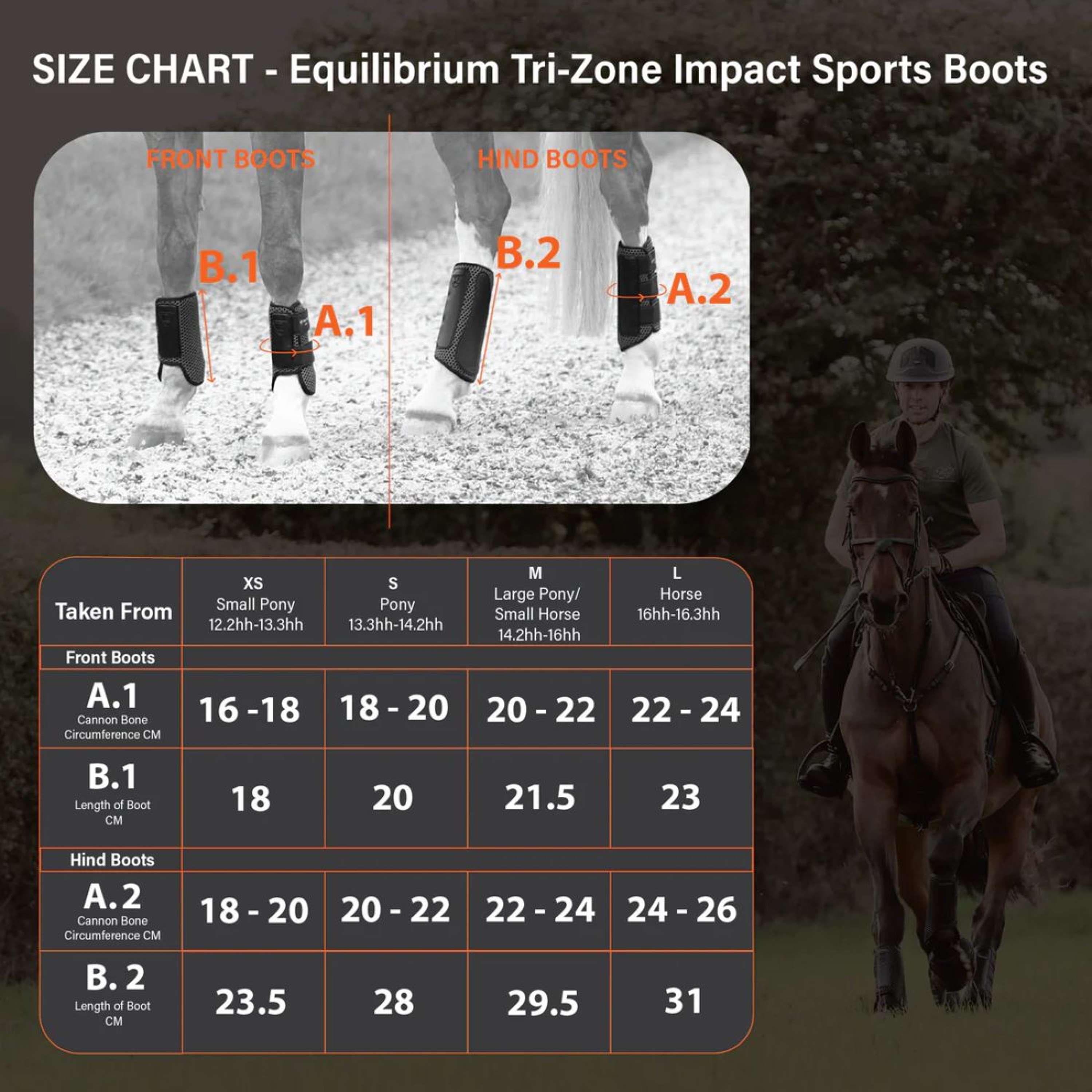 Equilibrium Gamaschen Tri-Zone Impact Sports Für Schwarz