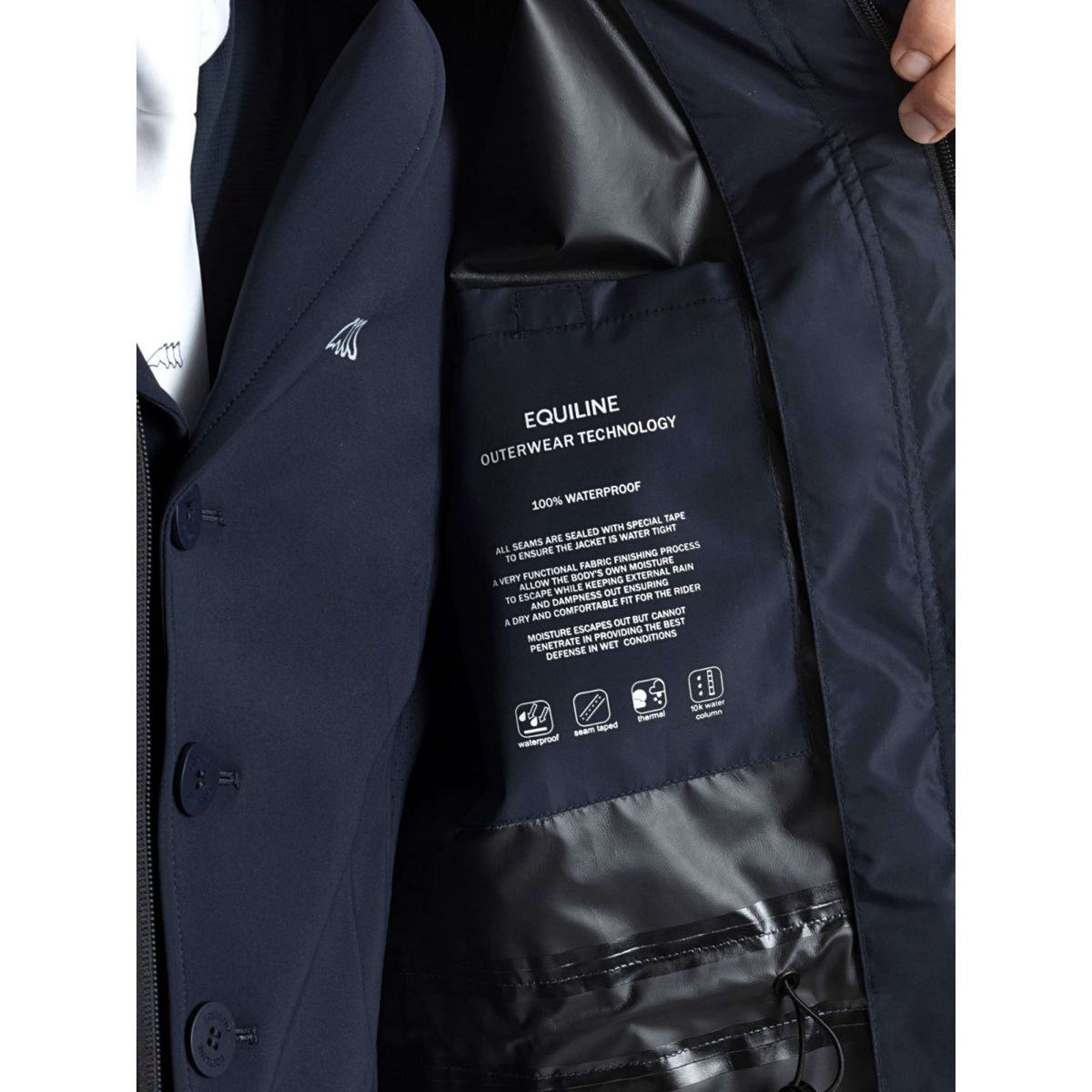 Equiline Regenjacke Eqrevek Navy