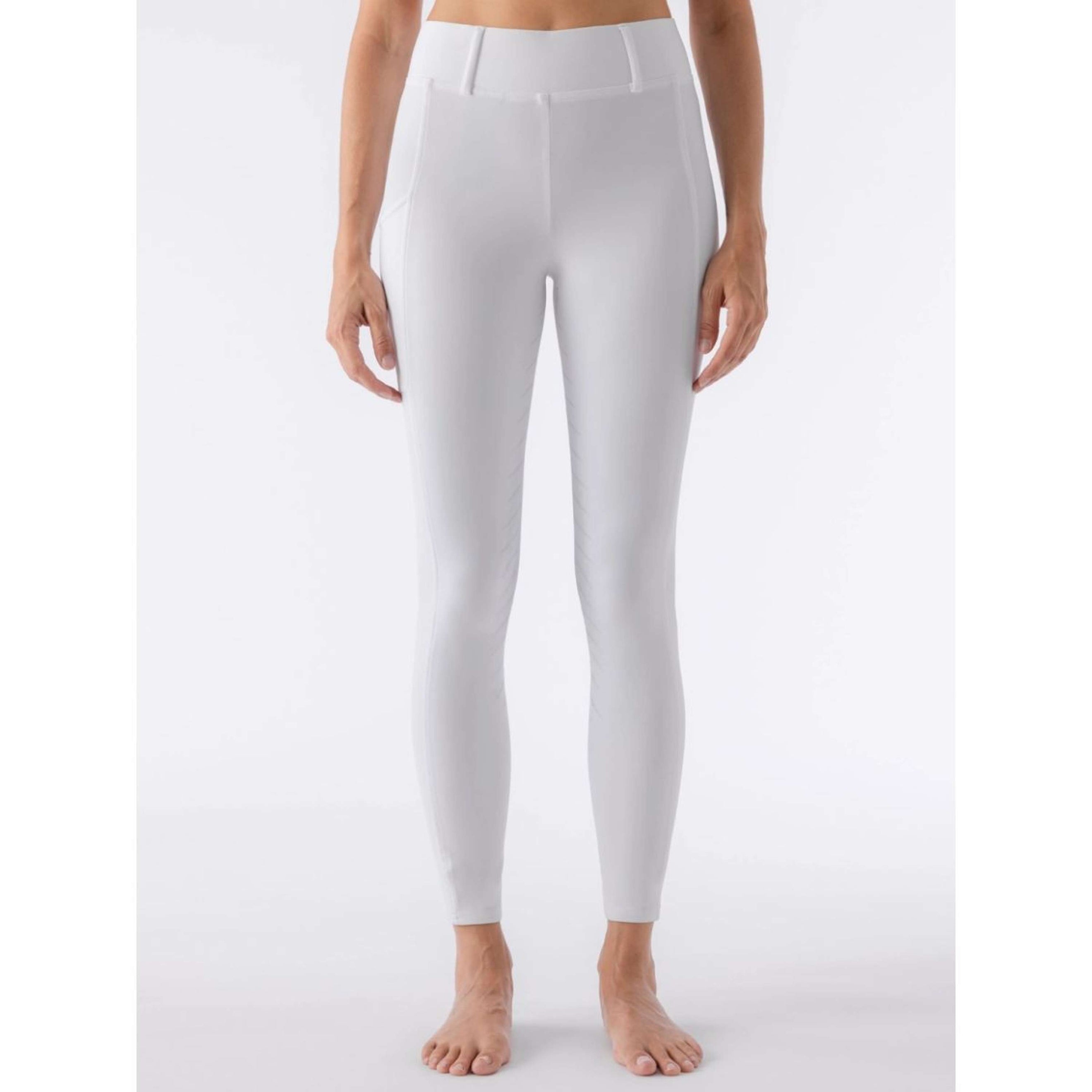 Equiline Reitleggings Carbef Full Grip Weiß