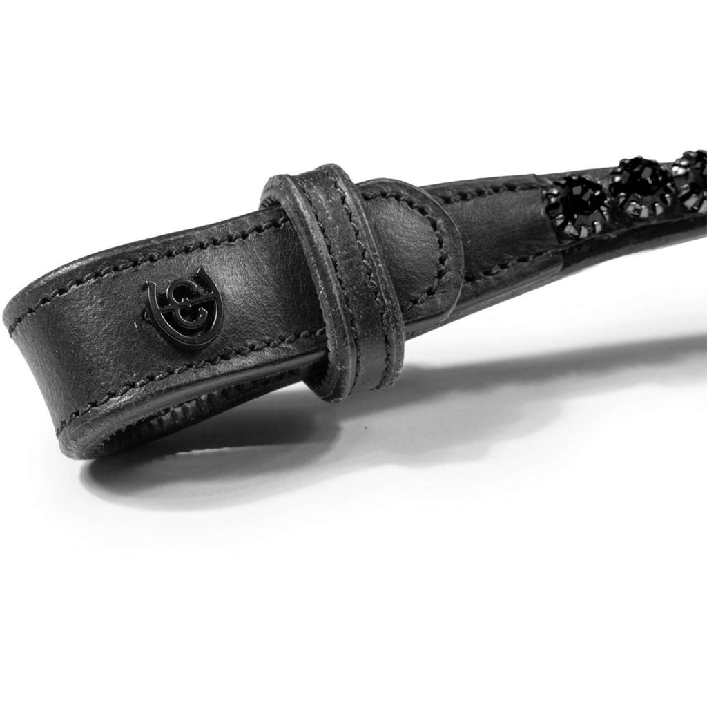 Equestrian Stockholm Stirnriemen Faded 8mm Schwarz