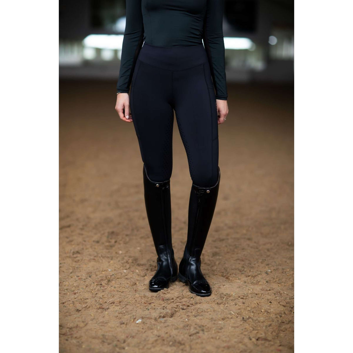 Equestrian Stockholm Reitleggings Movement Dressage All Black