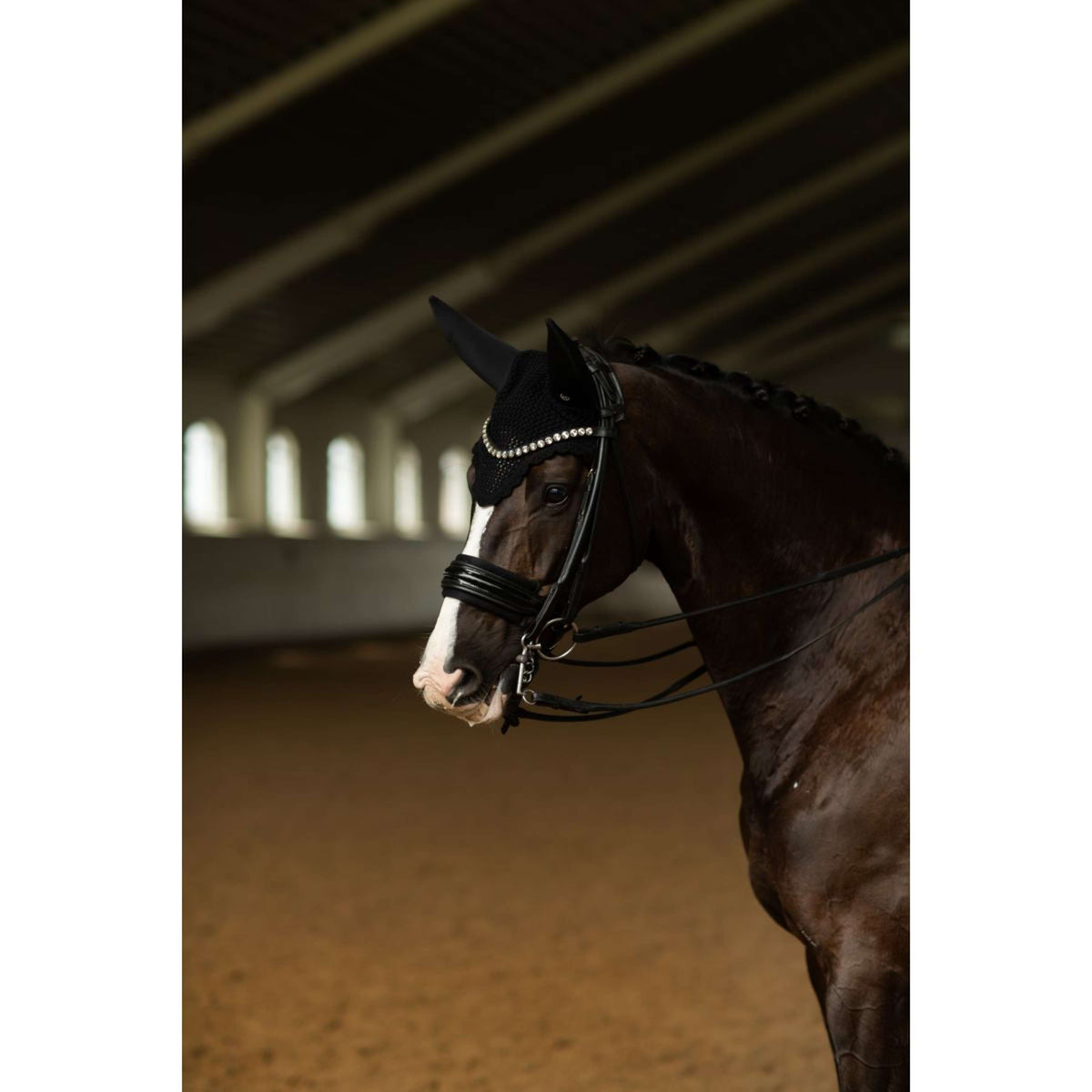 Equestrian Stockholm Fliegenhaube Padded Clean Black
