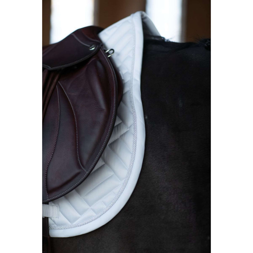 Equestrian Stockholm Schabracke Modern Springen White Silver