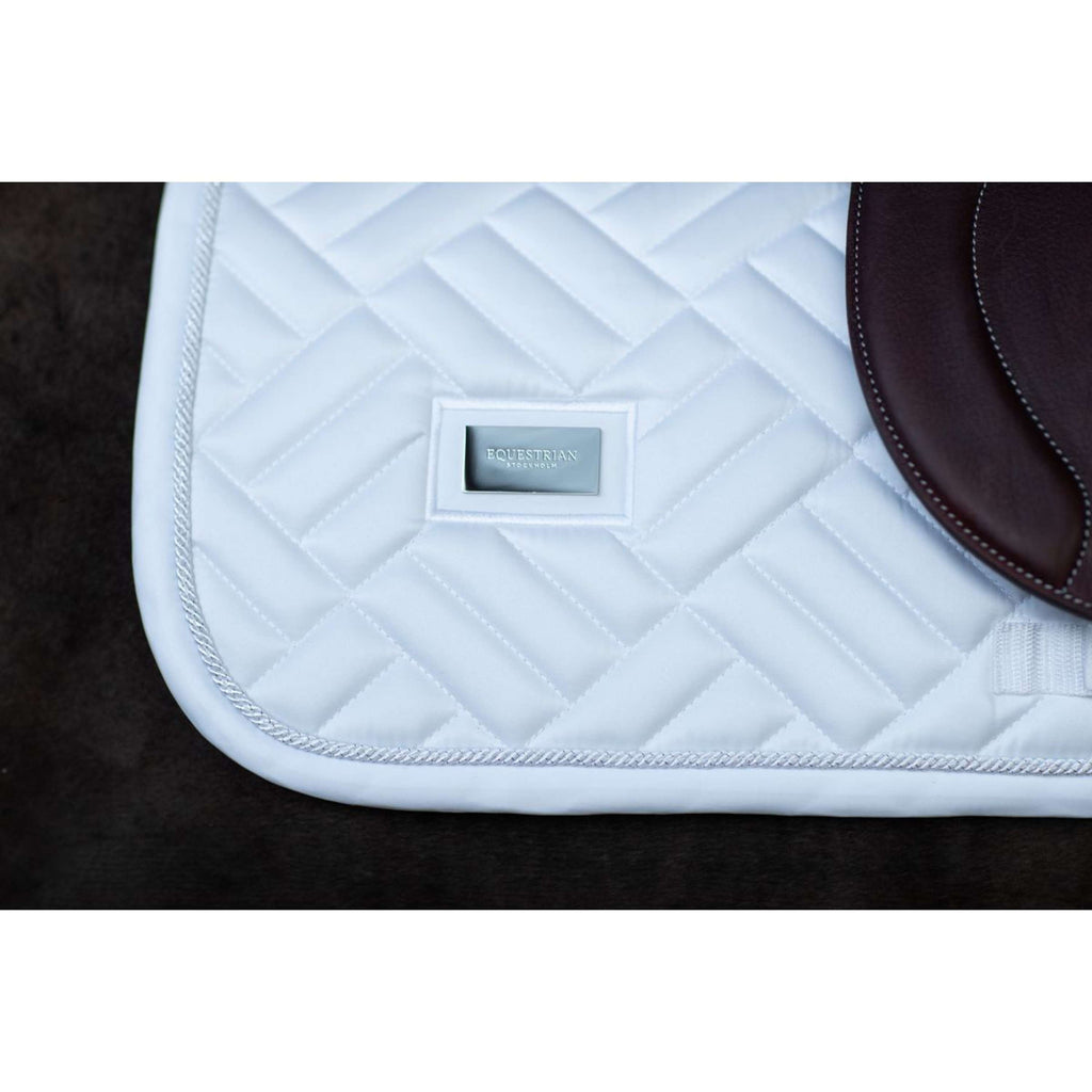 Equestrian Stockholm Schabracke Modern Springen White Silver