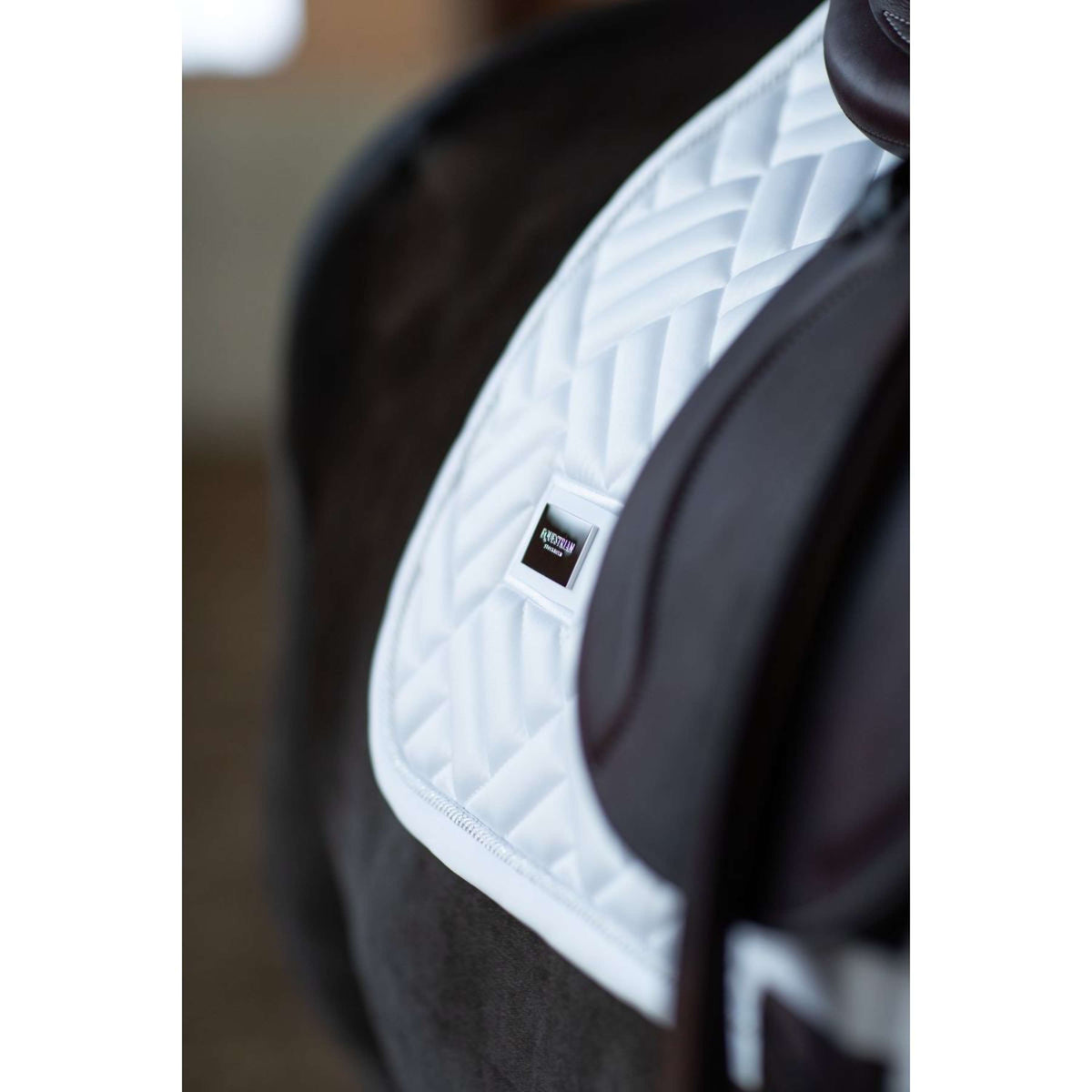 Equestrian Stockholm Schabracke Modern Springen White Silver