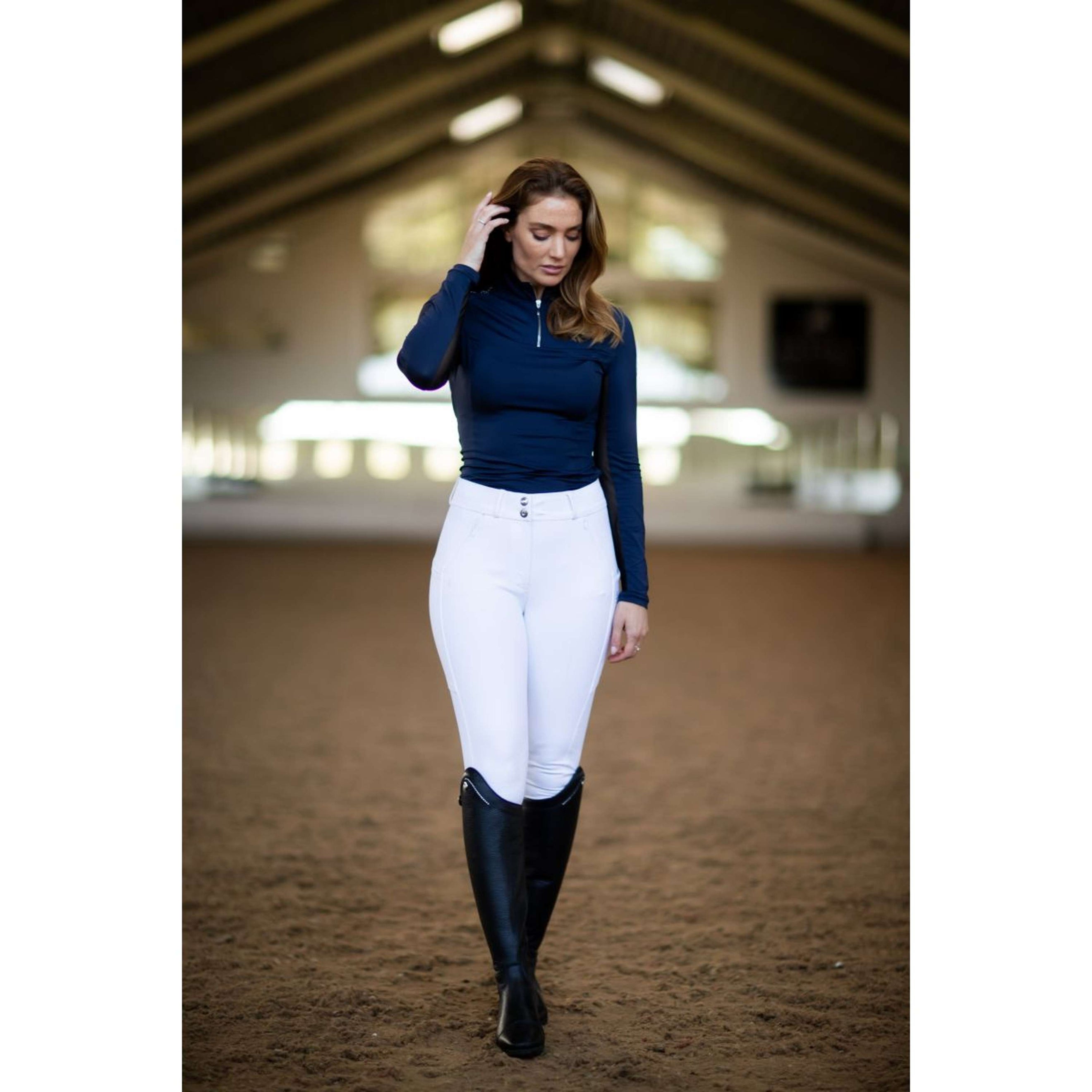 Equestrian Stockholm Reithose Elite Dressage Weiß