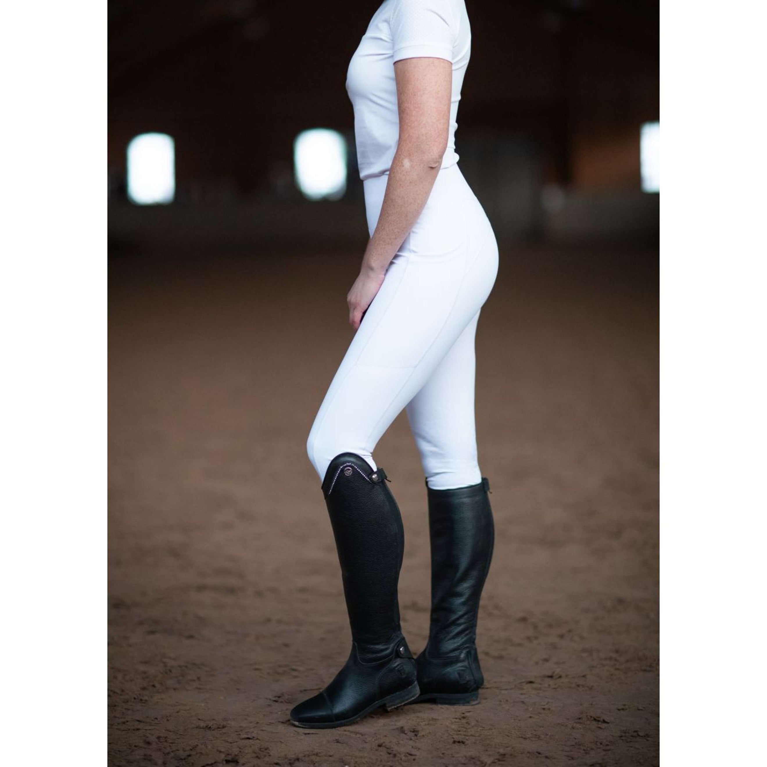 Equestrian Stockholm Reitleggings Movement Jump Weiß