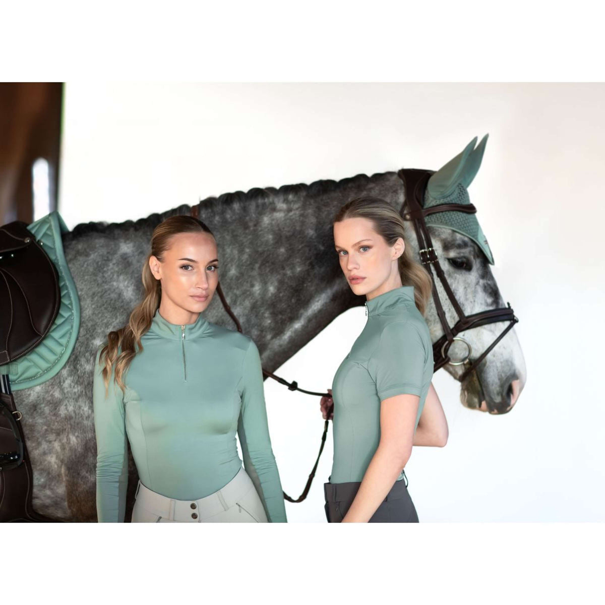 Equestrian Stockholm Shirt UV Protection Mint Green