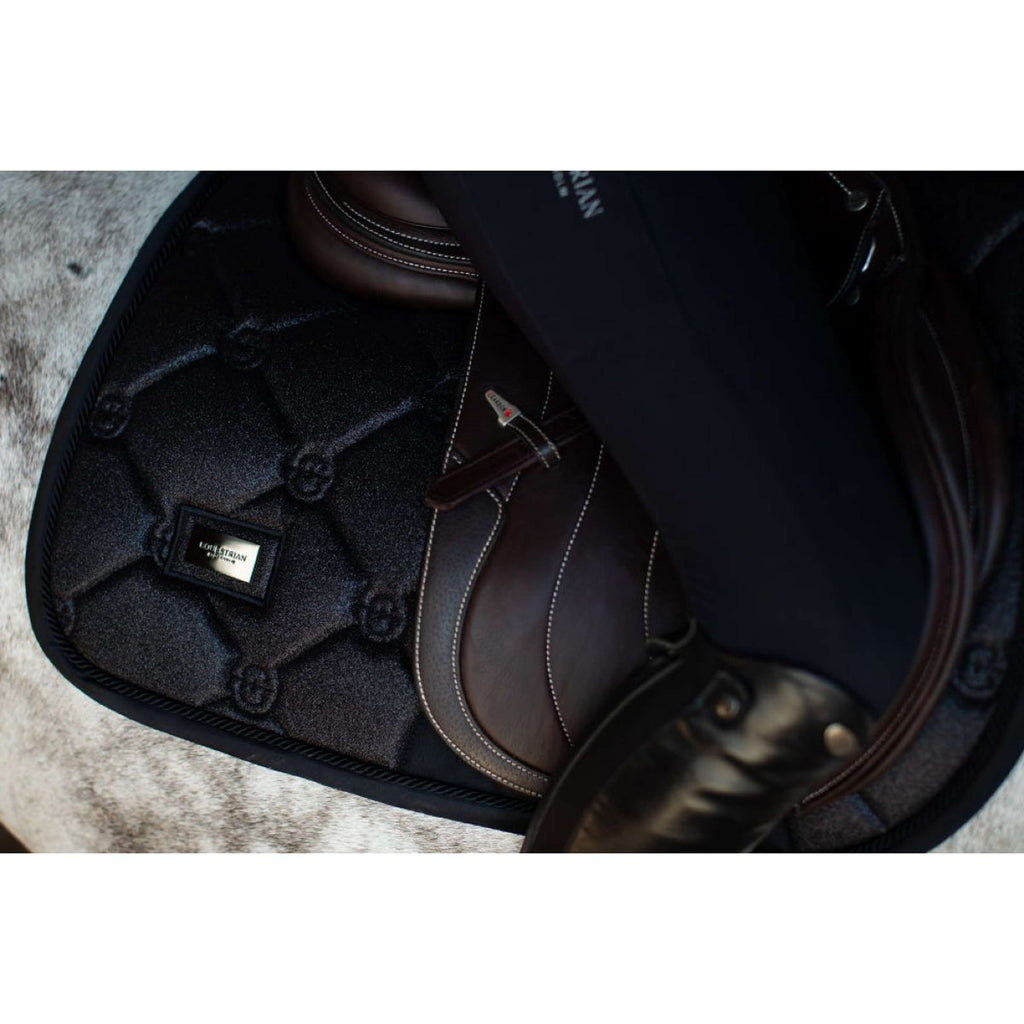 Equestrian Stockholm Schabracke Springen All Black Glimmer