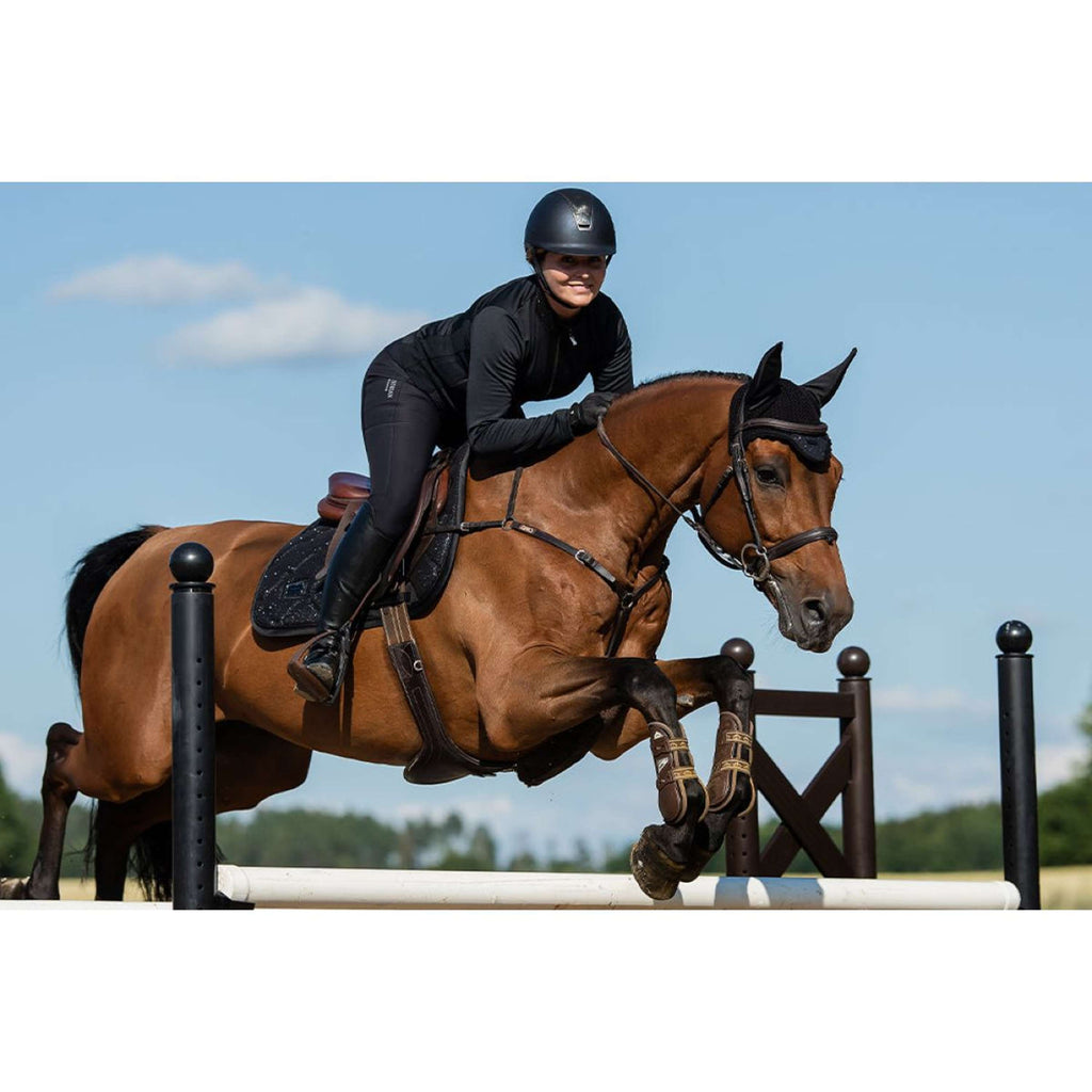 Equestrian Stockholm Schabracke Springen All Black Glimmer