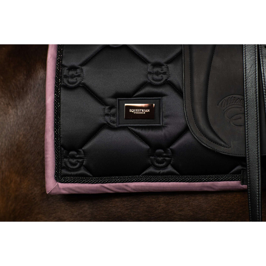 Equestrian Stockholm Schabracke Dressur Schwarz/Blush