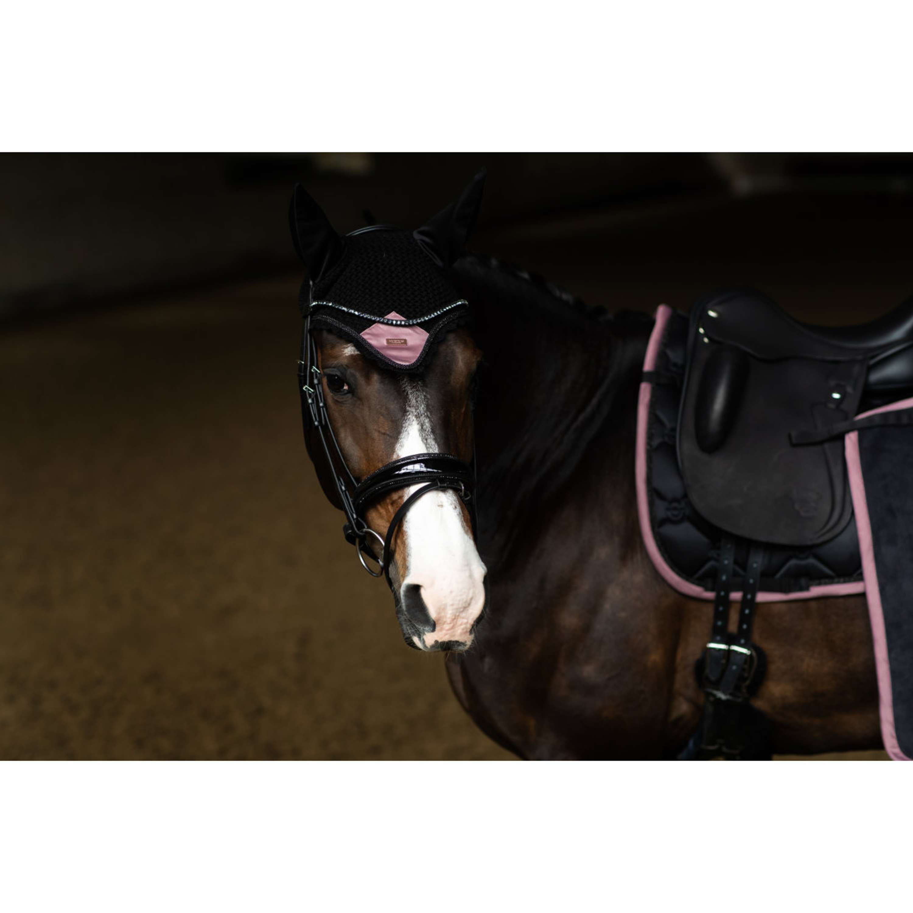 Equestrian Stockholm Schabracke Dressur Schwarz/Blush